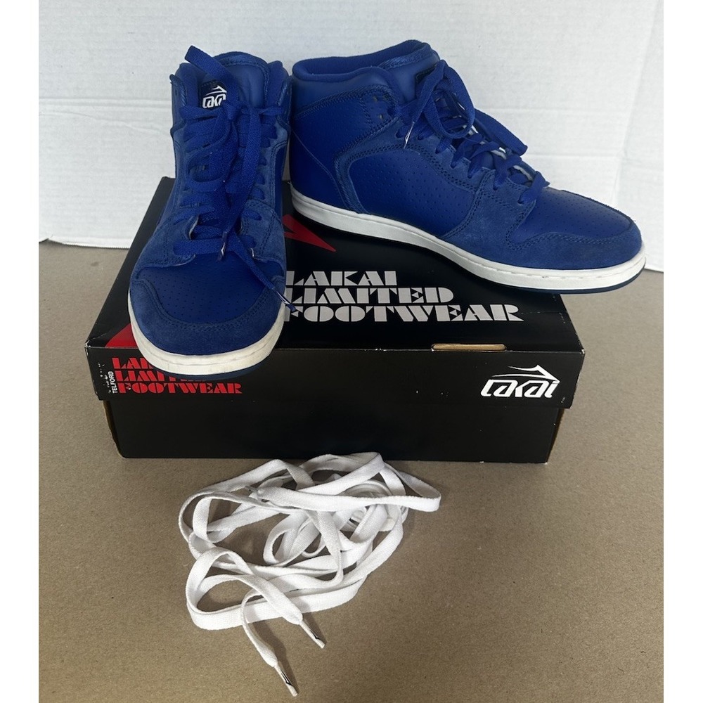 Lakai Telford Royal Blue High Tops‎ Men's Size 10